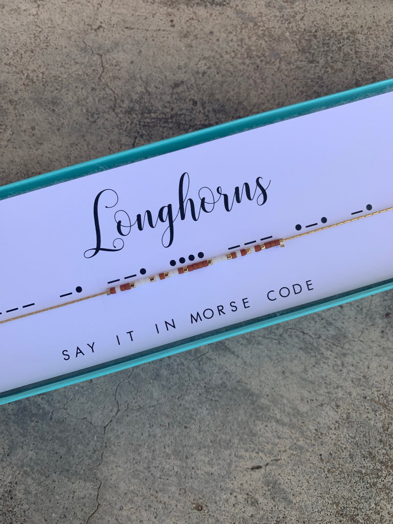 Longhorns | Morse Code Necklace