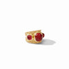 Trieste Statement Ring in Iridescent Ruby Red