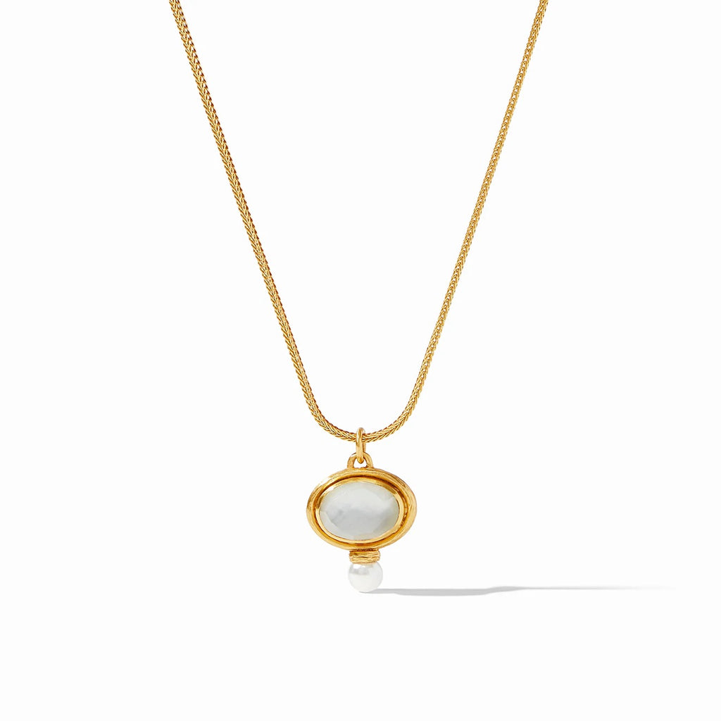 Simone Delicate Necklace in Iridescent Clear Crystal