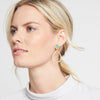 Barcelona Statement Earrings in Iridescent Seaglass Green
