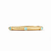 Catalina Hinge Bangle in Iridescent Bahamian Blue
