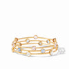 Milano Luxe Gold Bangle in Pearl