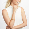 Milano Luxe Bangle in Gold Pearl