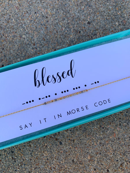 Blessed Morse Code Necklace