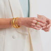 Milano Luxe Bangle in Gold Pearl