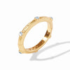 Catalina Hinge Bangle in Iridescent Bahamian Blue
