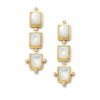 Clara Tier Earrings in Mother of Pearl