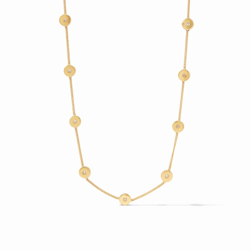 Poppy Delicate Station Necklace in CZ