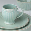 French Perle Groove Ice Blue 4-Piece Place Setting