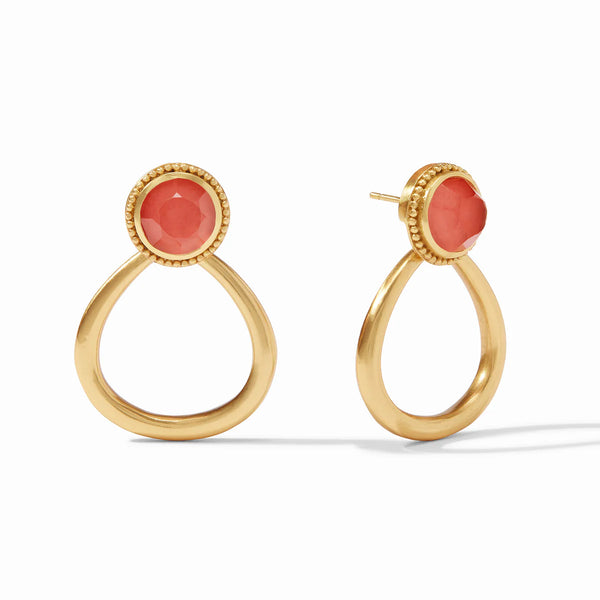 Flora Statement Earring Iridescent Coral