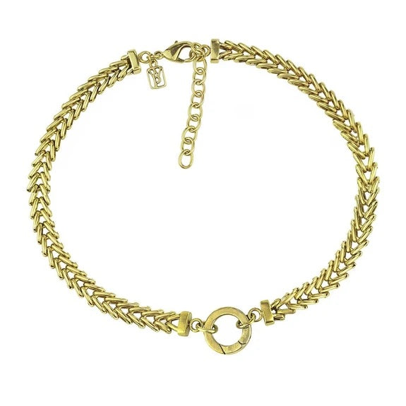 Breidon Charm Choker | Brass