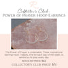 Power of Prayer Hoop Earrings