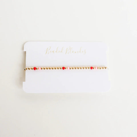 Red & Pink Poppi Bracelet