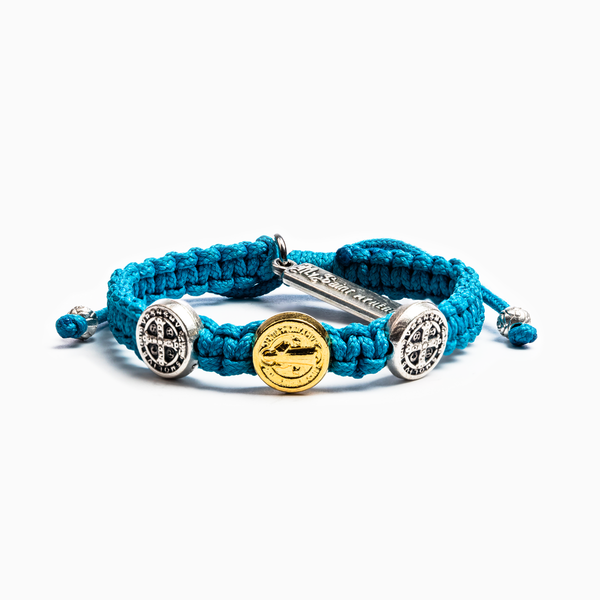 Turquoise Benedictine Blessing Bracelet for Kids - FINAL SALE
