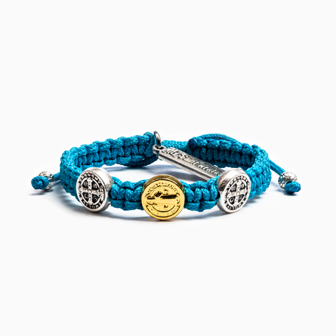 Turquoise Benedictine Blessing Bracelet for Kids - FINAL SALE
