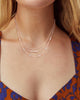 Addison Triple Strand Necklace in Rose Gold