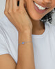 Ari Heart Gold Chain Bracelet in Dichroic Glass