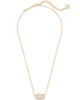 Elisa Gold Pendant Necklace in Iridescent Drusy