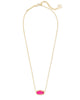 Elisa Gold Pendant Necklace in Azalea Illusion