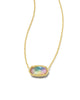 Elisa Gold Necklace in Yellow Watercolor Illusion