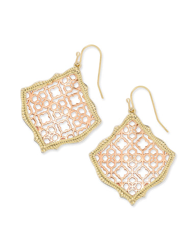 Kirsten Drop Earrings in Filigree