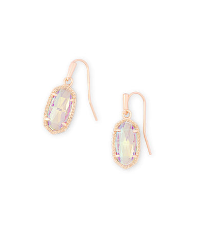 Lee Rose Gold Earring in Dichroic Glass