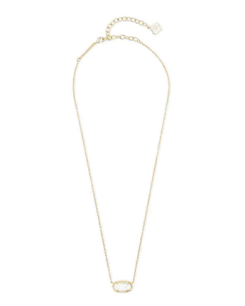 Elisa Gold Necklace in Ivory Mother of Pearl Michele Jewelry