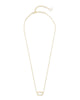 Elisa Gold Necklace in Ivory Mother of Pearl