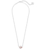 Tess Silver Necklace In Dichroic Glass