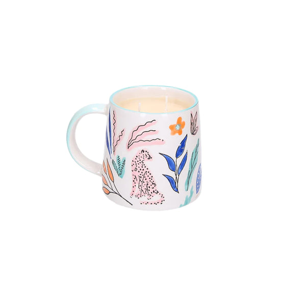 Sweet Grace Jeweled Jungle Candle Mug No. 048