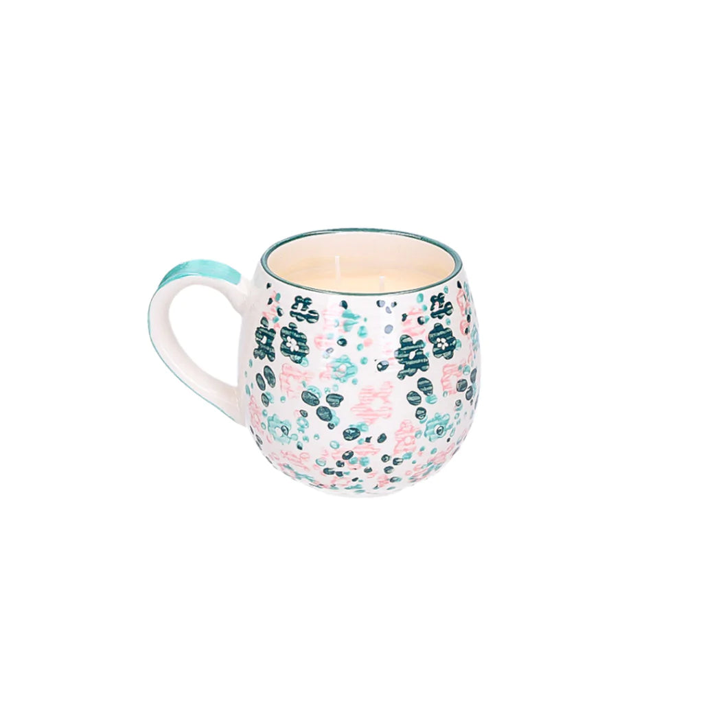 Sweet Grace Floral Candle Mug No. 049