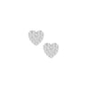 Shine Bright Mini CZ Heart Stud Earrings