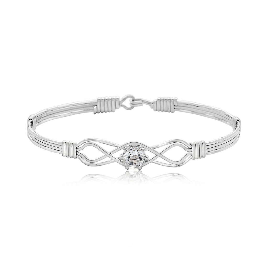 One Day at a Time Bracelet - April White Topaz