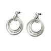 Hipster Silver Hoop Earrings