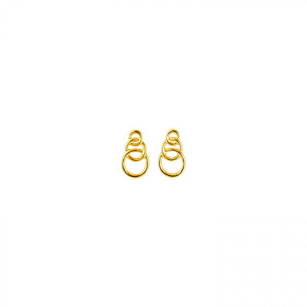 Gold Chain by Chain Earrings