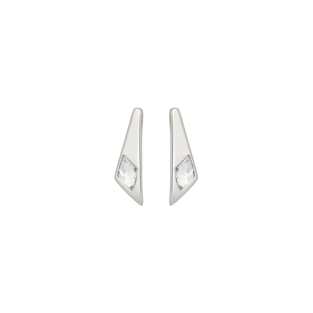 Superstition Earrings in Clear Crystal