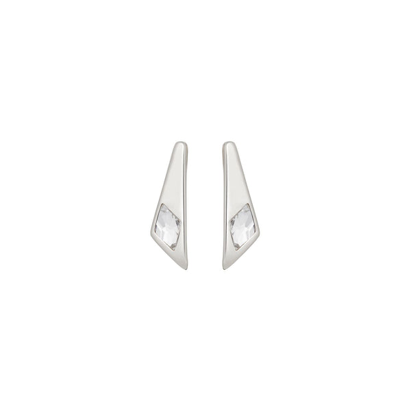 Superstition Earrings in Clear Crystal