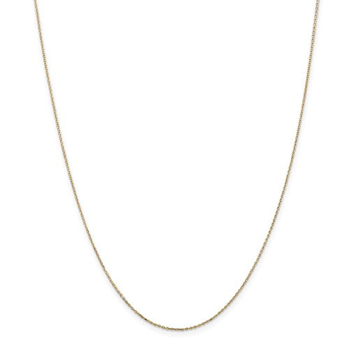 14k .8mm Diamond Cut Cable Chain