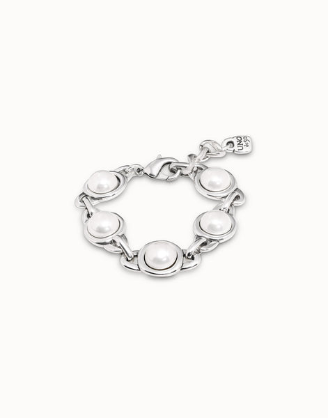 Outer Space Pearl & Silver Bracelet
