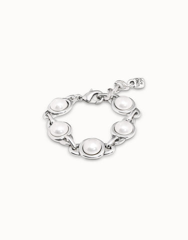 Outer Space Pearl & Silver Bracelet