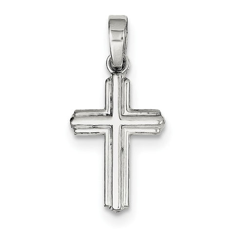 Sterling Silver Polished Cross Pendant