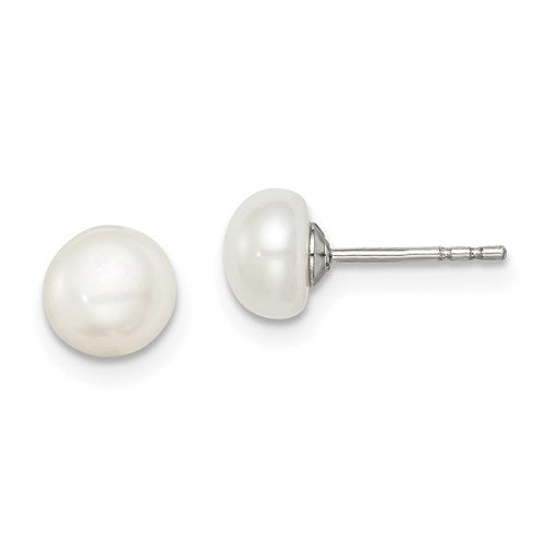 Sterling Silver Fresh Water Cultured Pearl Earrings