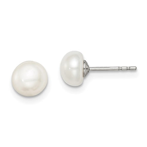 Sterling Silver Fresh Water Cultured Pearl Earrings