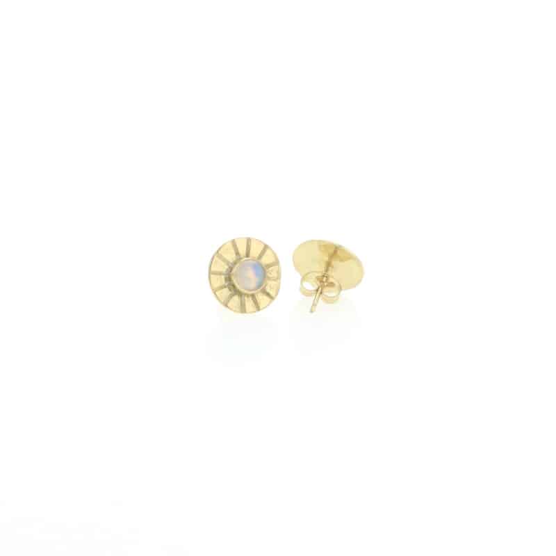 Sunrise Opal Stud Earrings