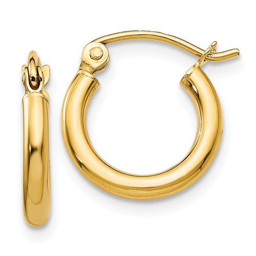 Lightweight Hoop Earrings | 14kt Yellow Gold