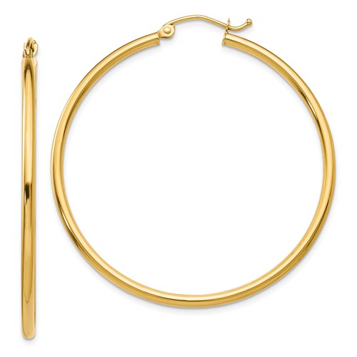 Lightweight Hoop Earrings | 14kt Yellow Gold