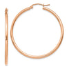 Rose Gold Hoop Earrings | 14kt Rose Gold | 2mm