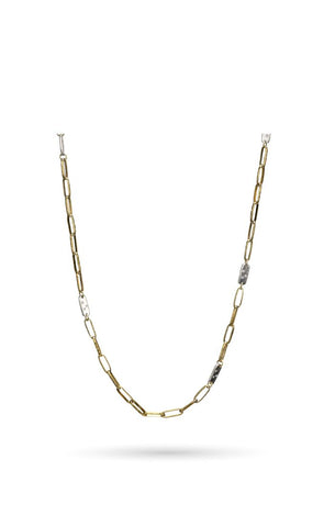 Seppo Station Chain in Brass