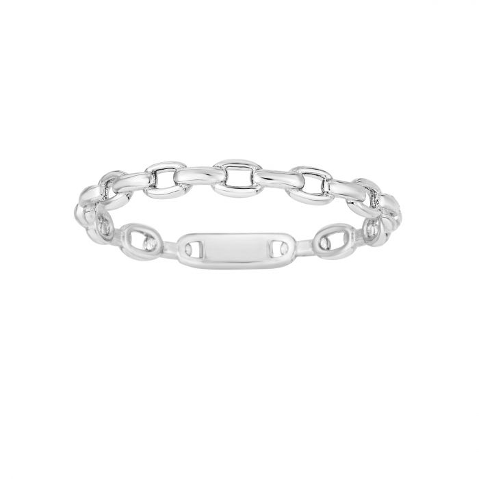 Oval Link Stackable Ring