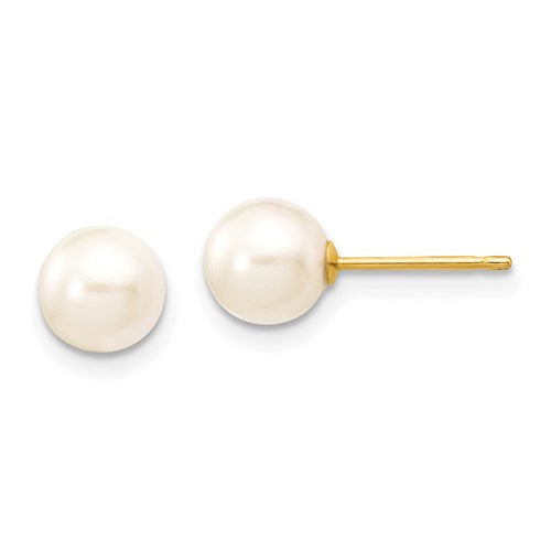 Pearl Stud Earrings | 14kt